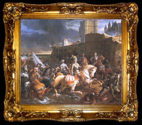 framed  Francois-Edouard Picot The Siege of Calais, ta009-2